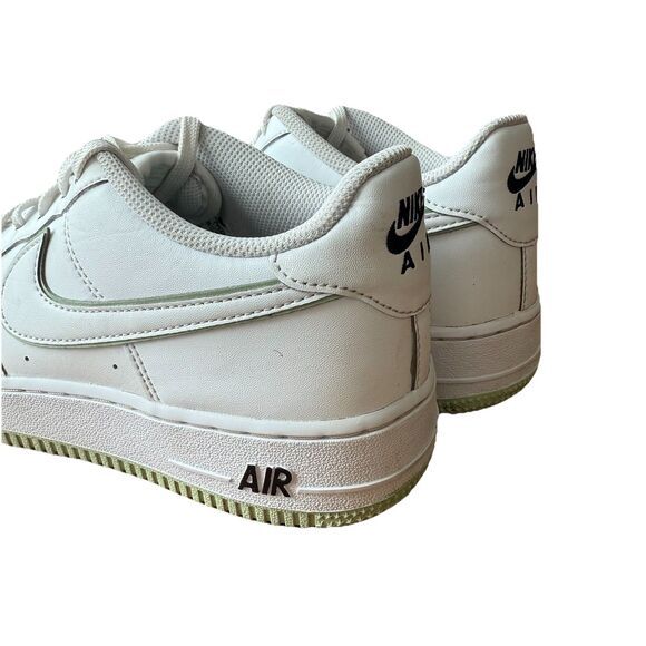 Nike Air Force 1 GS AF1 Low White Honeydew Youth SIZE 7 Casual Shoes CT3839-108 - Picture 10 of 16